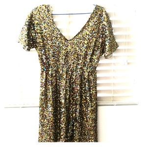 Sequins mini dress